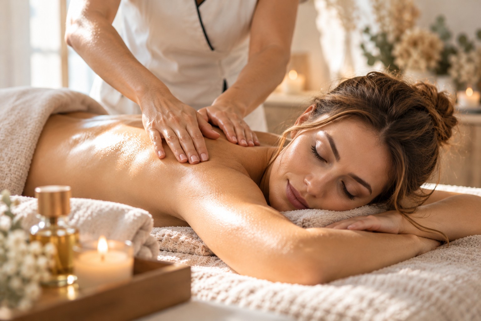 Massage-relaxant-dans-une-ambiance-spa-chaleureuse